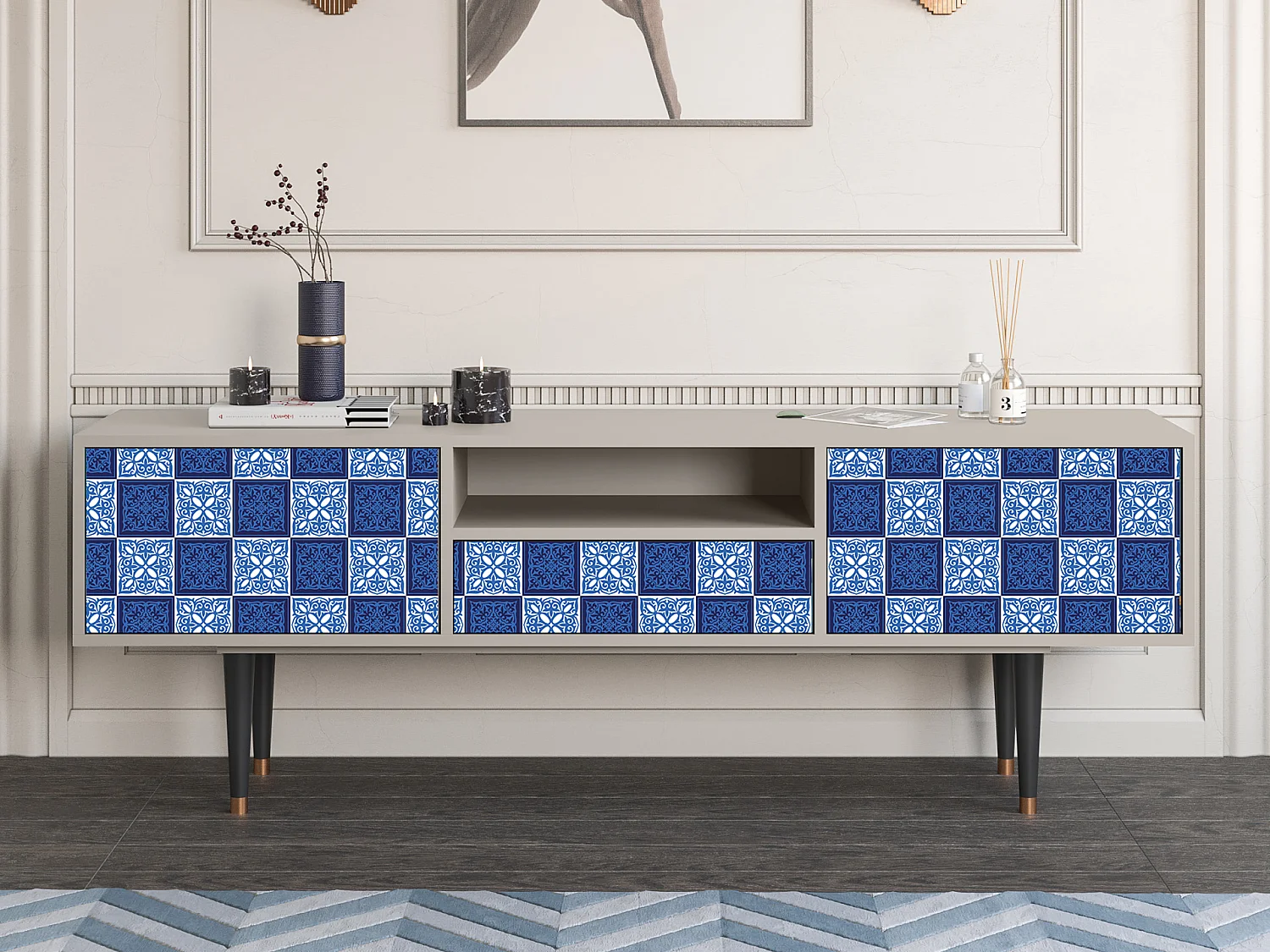 TV-Möbel - 170х59х41 cm - T6 - Light Path, Sand