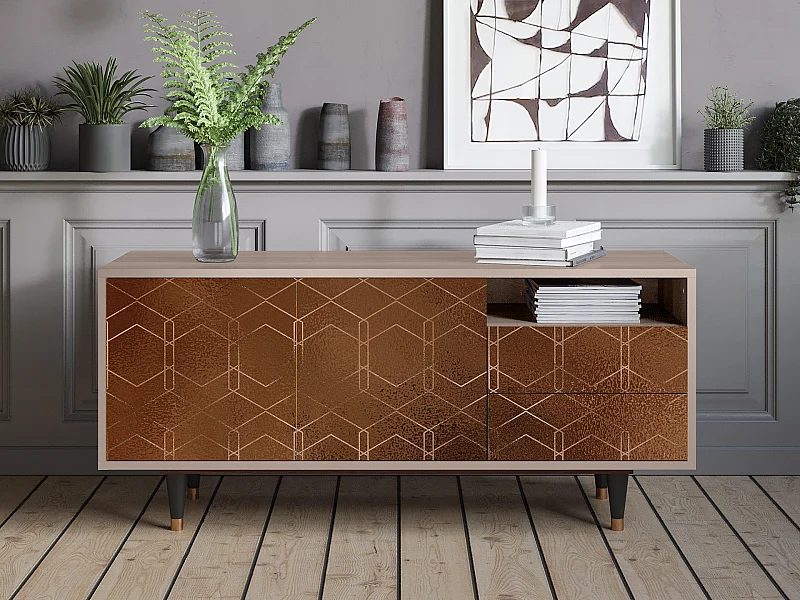 TV-Möbel - 125х56х41 cm - T7 - Chocolate Bar, Latte