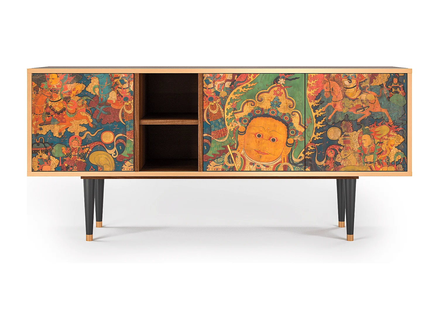 TV-meubel - 150х69х41 cm - T5 - God by Vaisravana , Walnoot