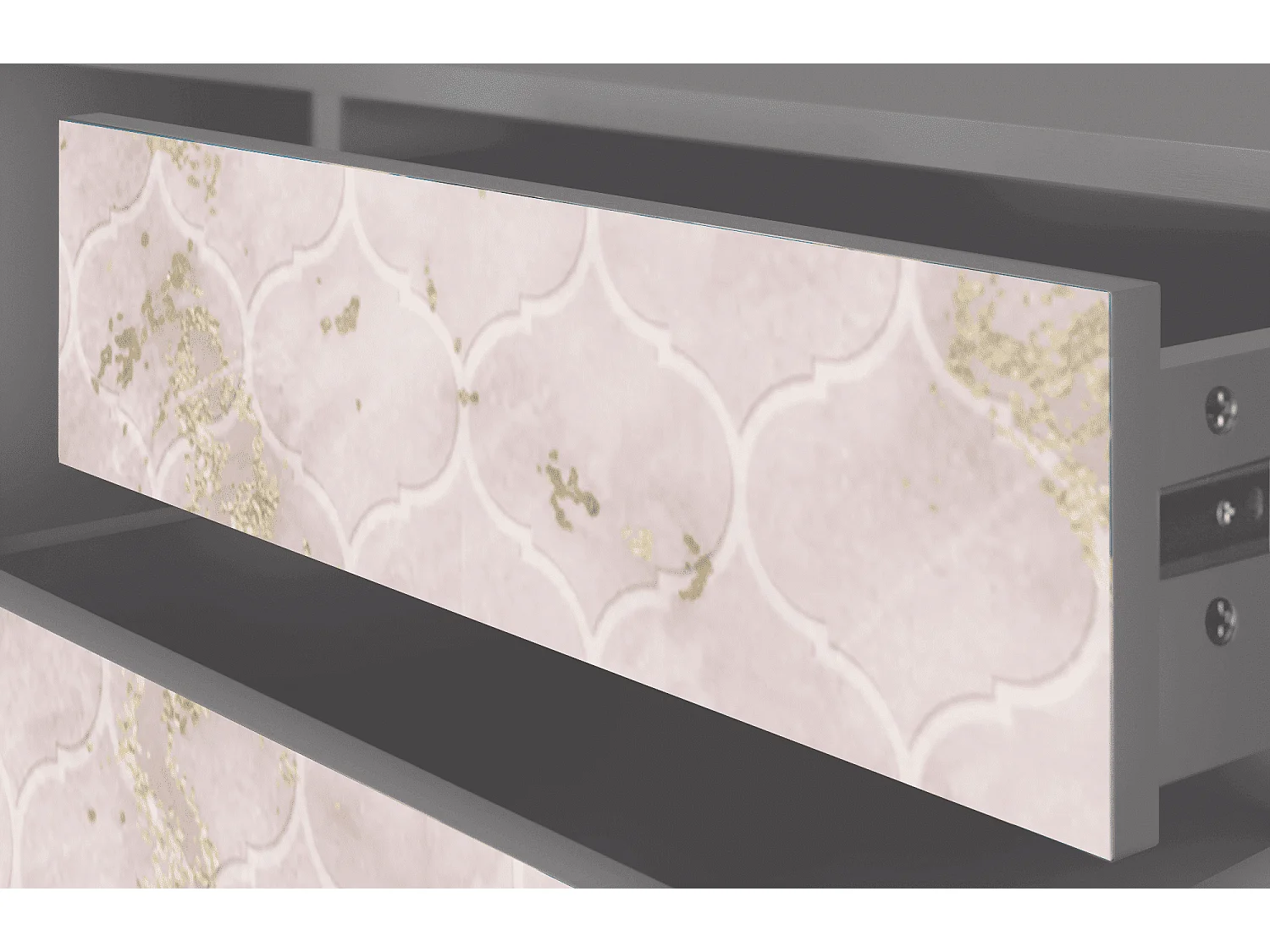 Meuble TV - 170х59х48 cm - T4 - Dirty Roses, Gris