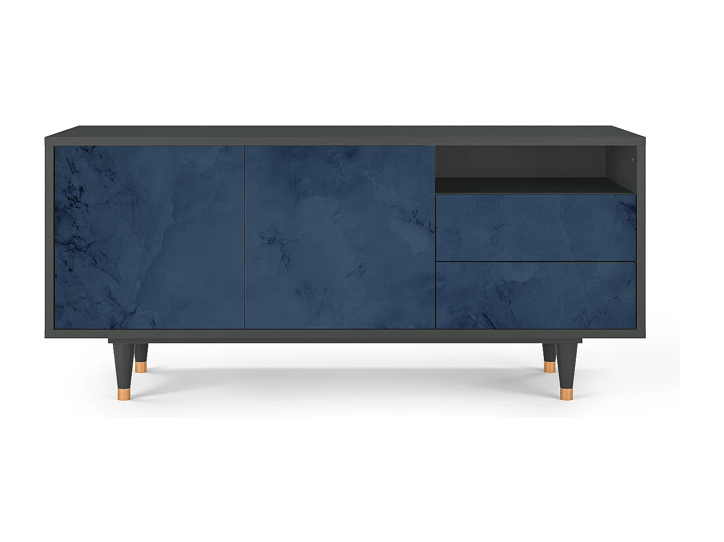 TV-meubel - 125х56х41 cm - T7 - Endless Galaxi, Antraciet