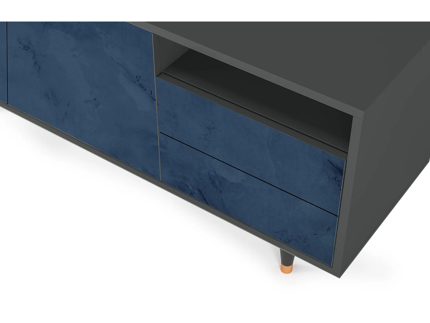 TV-meubel - 125х56х41 cm - T7 - Endless Galaxi, Antraciet