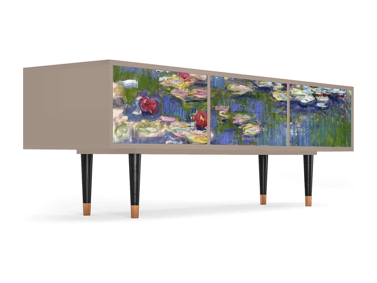 TV-meubel - 170х59х48 cm - T4 - The water lily pond  , Latte