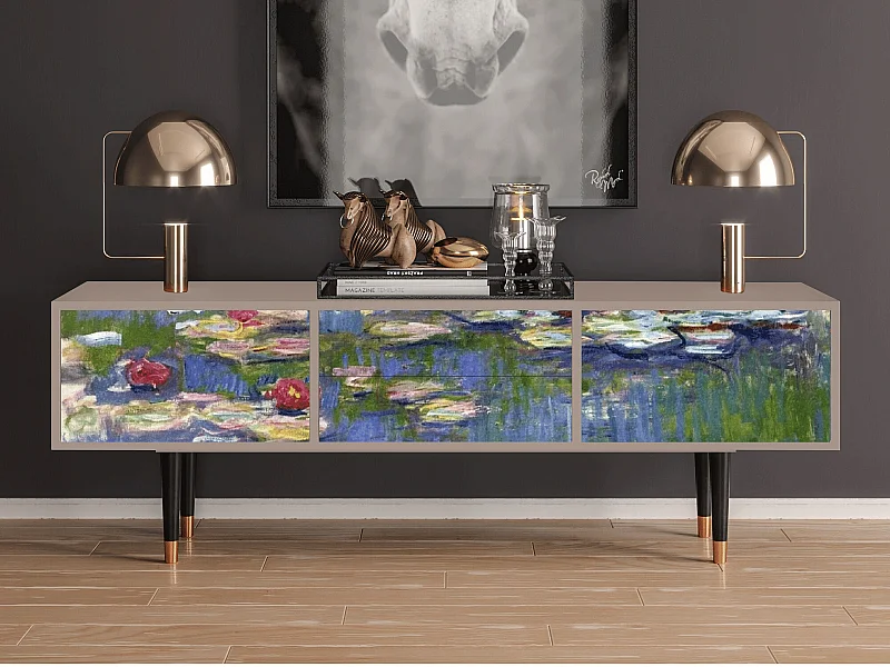TV-meubel - 170х59х48 cm - T4 - The water lily pond  , Latte