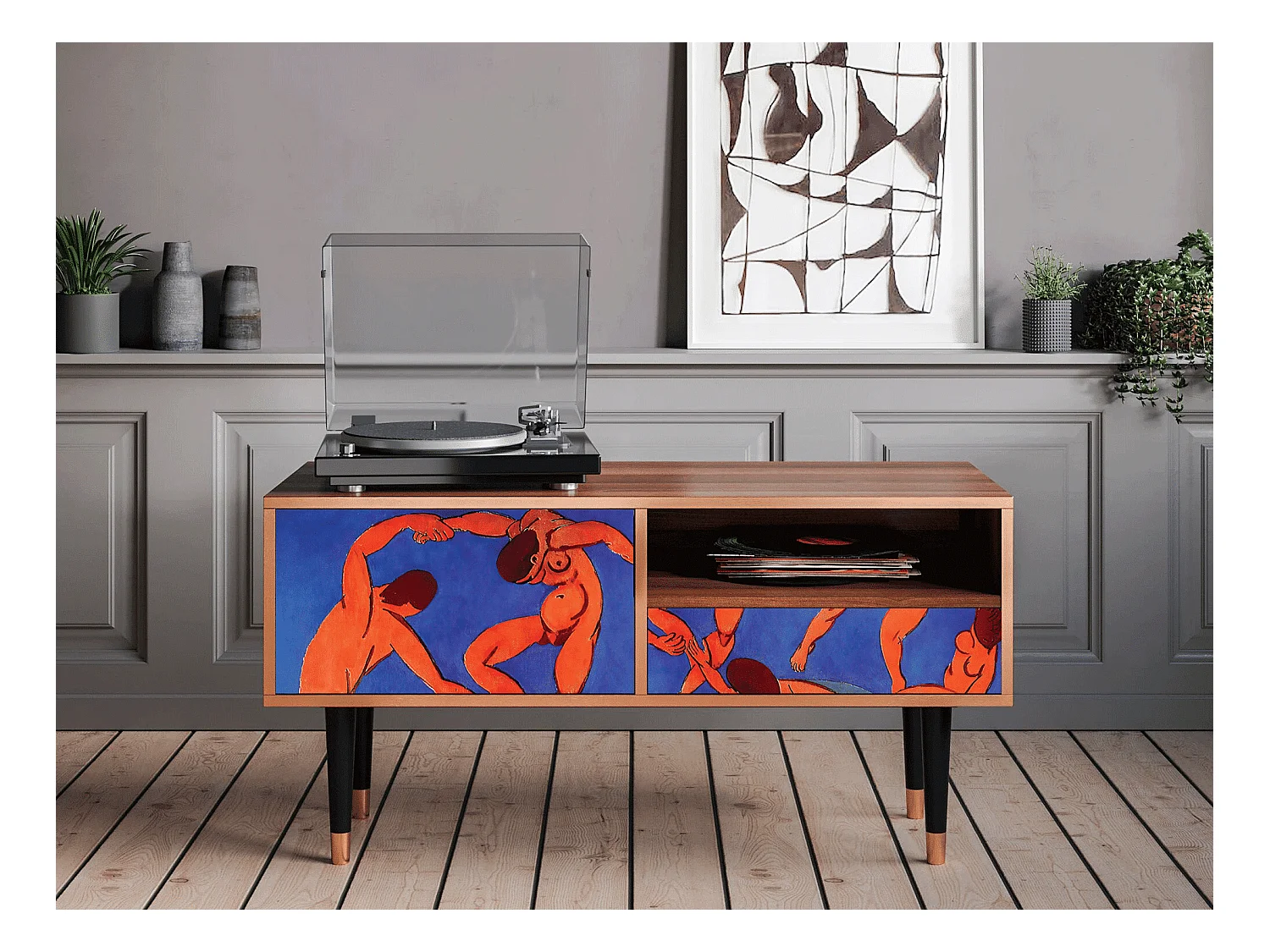 TV-Möbel - 115х59х48 cm - T3 - The Dance by Matisse , Walnuss