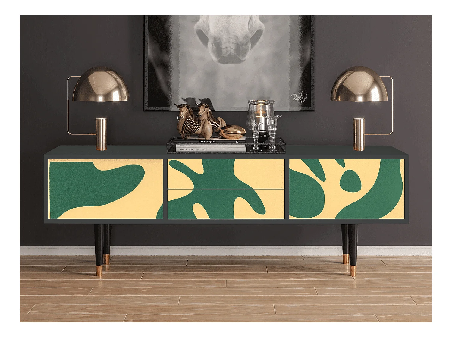 Meuble TV - 170х59х48 cm - T4 - Constellations by Arp, Anthracite