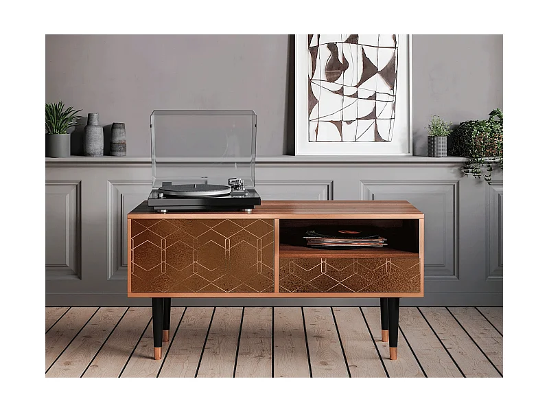 TV-Möbel - 115х59х48 cm - T3 - Chocolate Bar, Walnuss