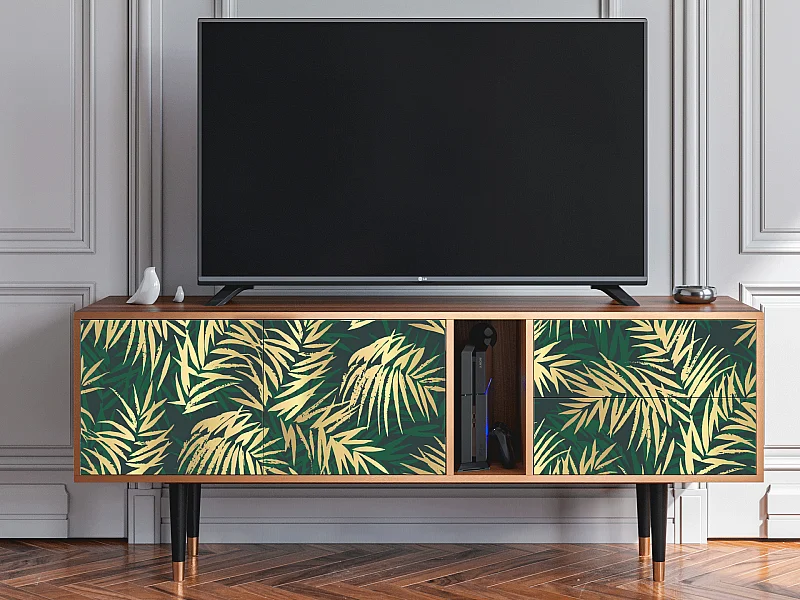 TV-meubel - 170х69х48 cm - T1 - Sunny Palm Tree, Walnoot