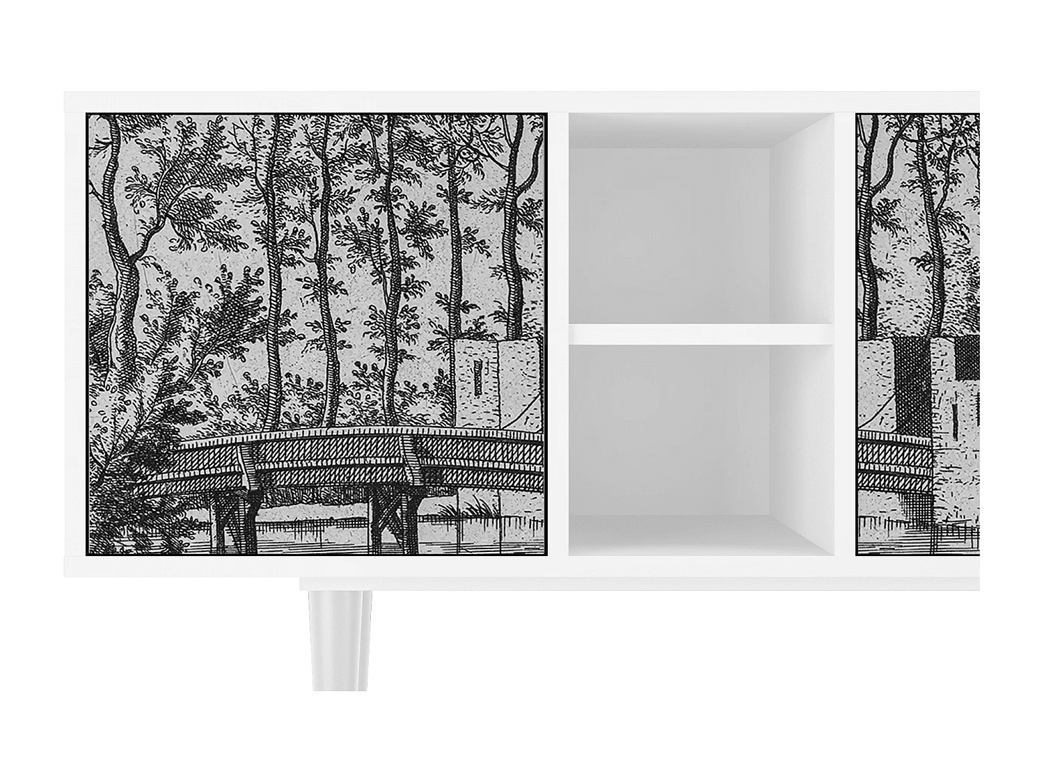 TV-Möbel - 150х69х41 cm - T5 - Castle by Breugel, Weiß