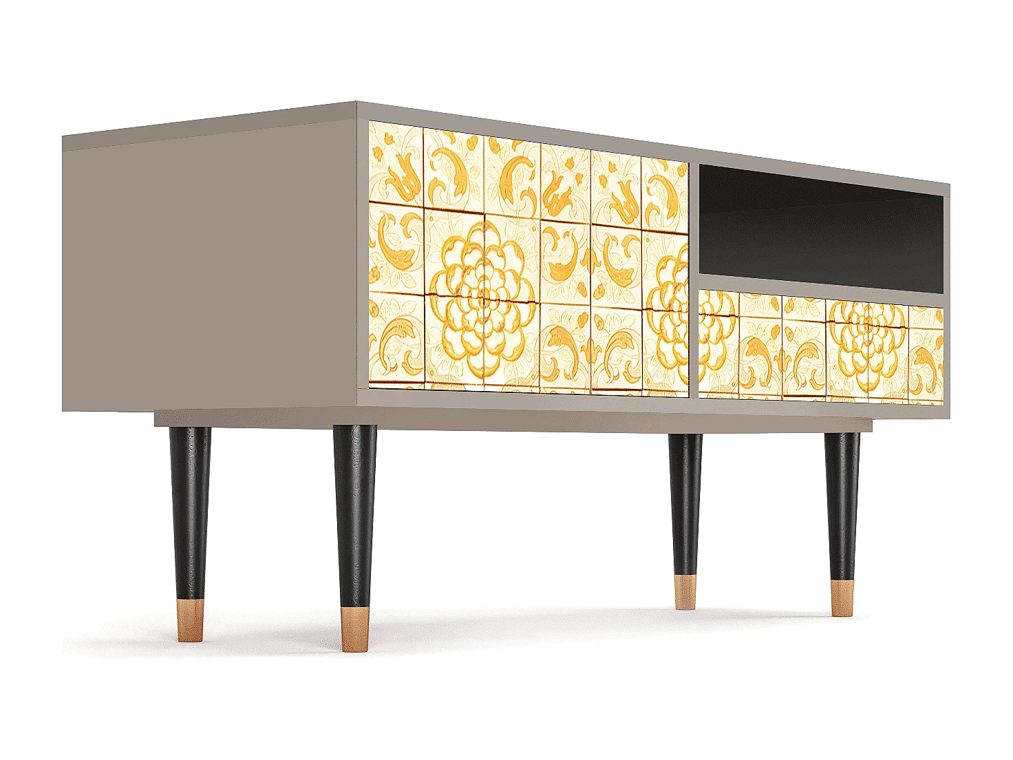 Mobile TV - 115х59х48 cm - T3 - Sunshiny Tile, Sabbia