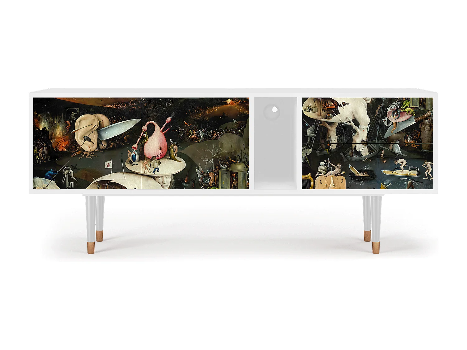 Mobile TV - 170х69х48 cm - T1 - The Garden 2, Bianco