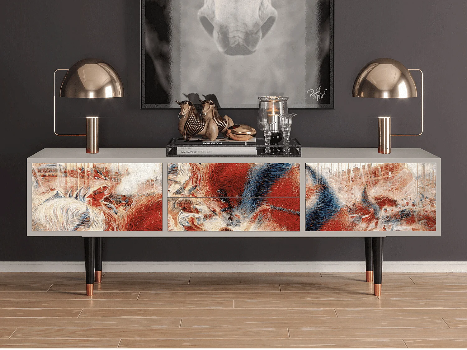 Mueble de TV - 170х59х48 cm - T4 - The City Rises, Arena