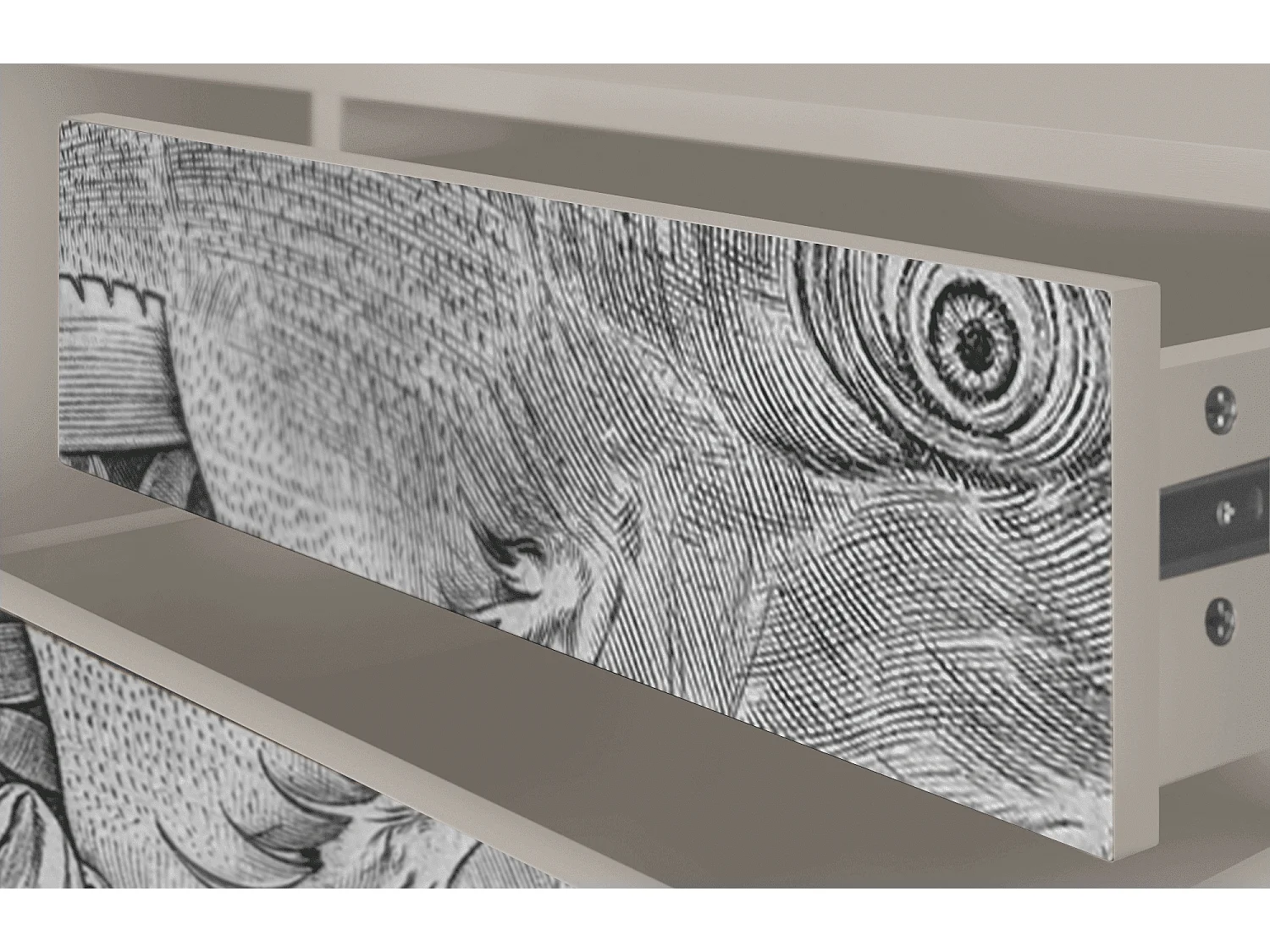 Meuble TV - 170х59х48 cm - T4 - Big Fish Eat Little, Sable