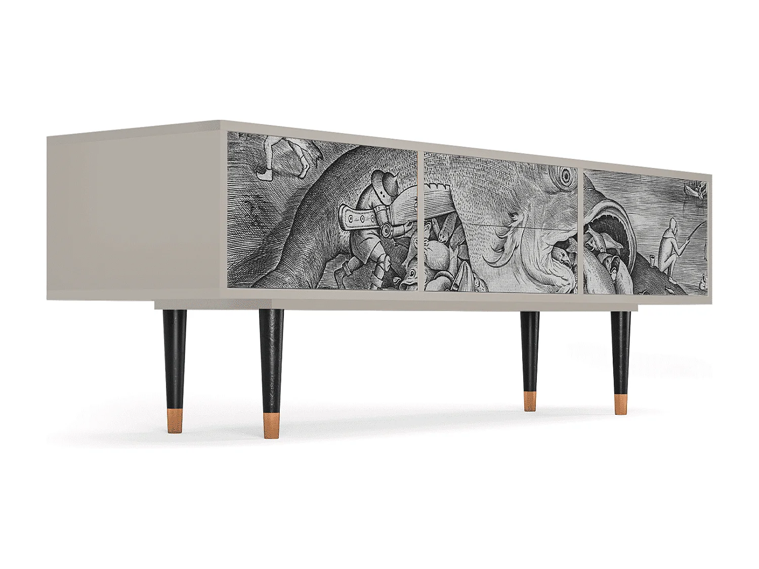 TV-Möbel - 170х59х48 cm - T4 - Big Fish Eat Little, Sand