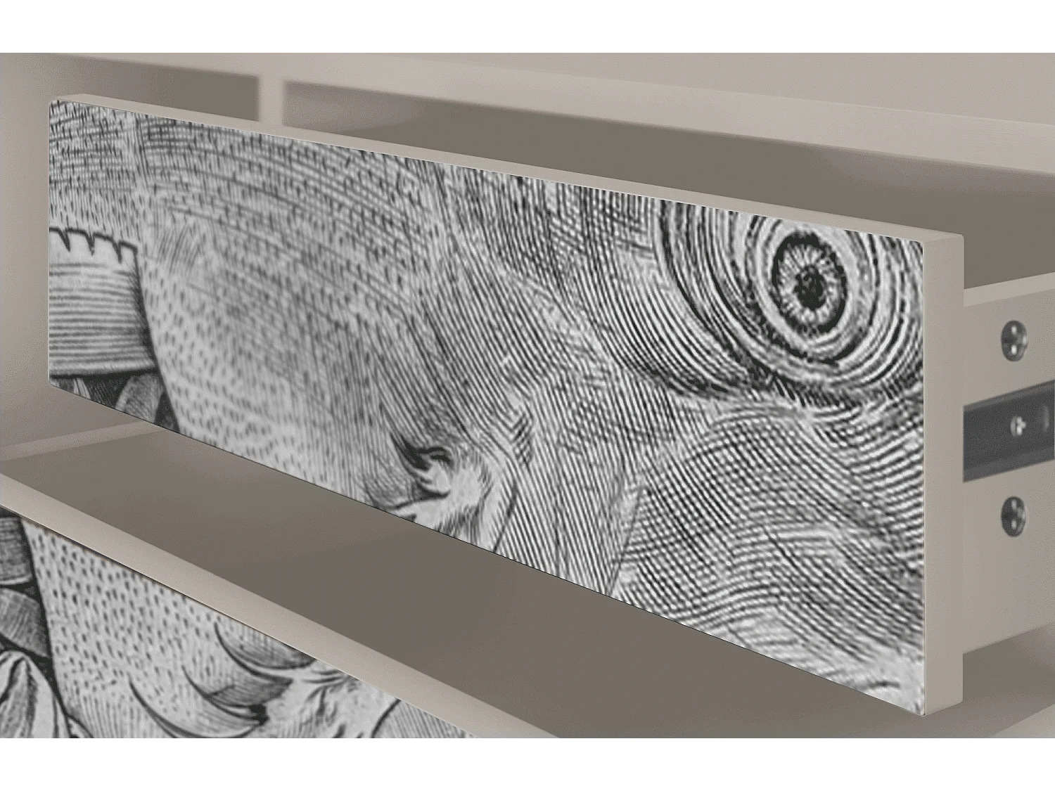 TV-Möbel - 170х59х48 cm - T4 - Big Fish Eat Little, Sand