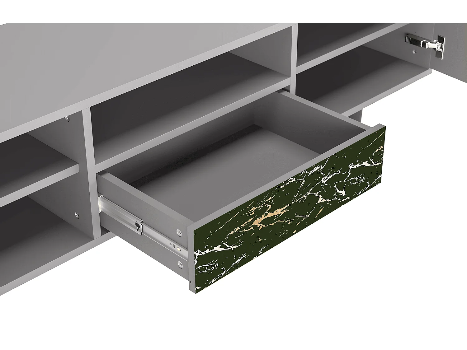 Meuble TV - 170х59х41 cm - T6 - Amazon Forest, Gris