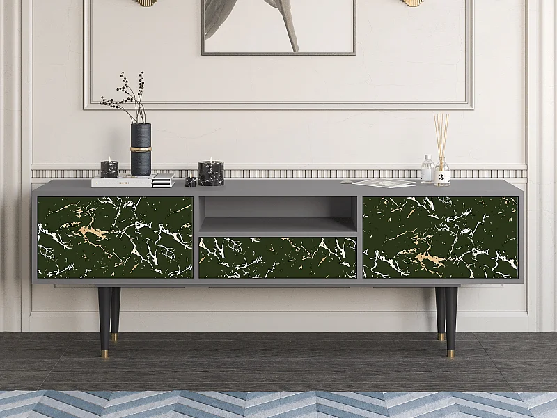 TV-meubel - 170х59х41 cm - T6 - Amazon Forest, Grijs