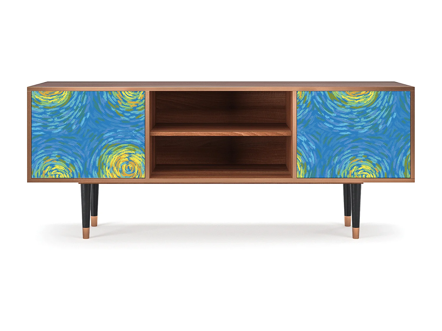 TV-meubel - 170х69х48 cm - T2 - Van Gogh Lights, Walnoot