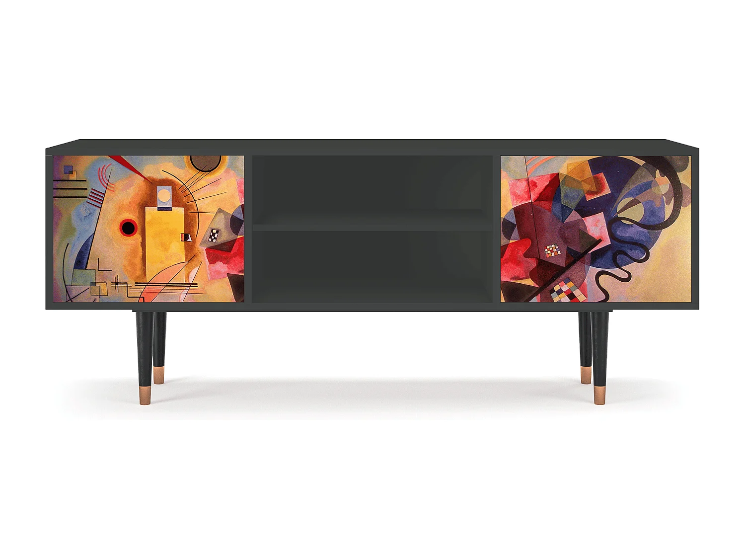 Mueble de TV - 170х69х48 cm - T2 - Modern Art, Antracita