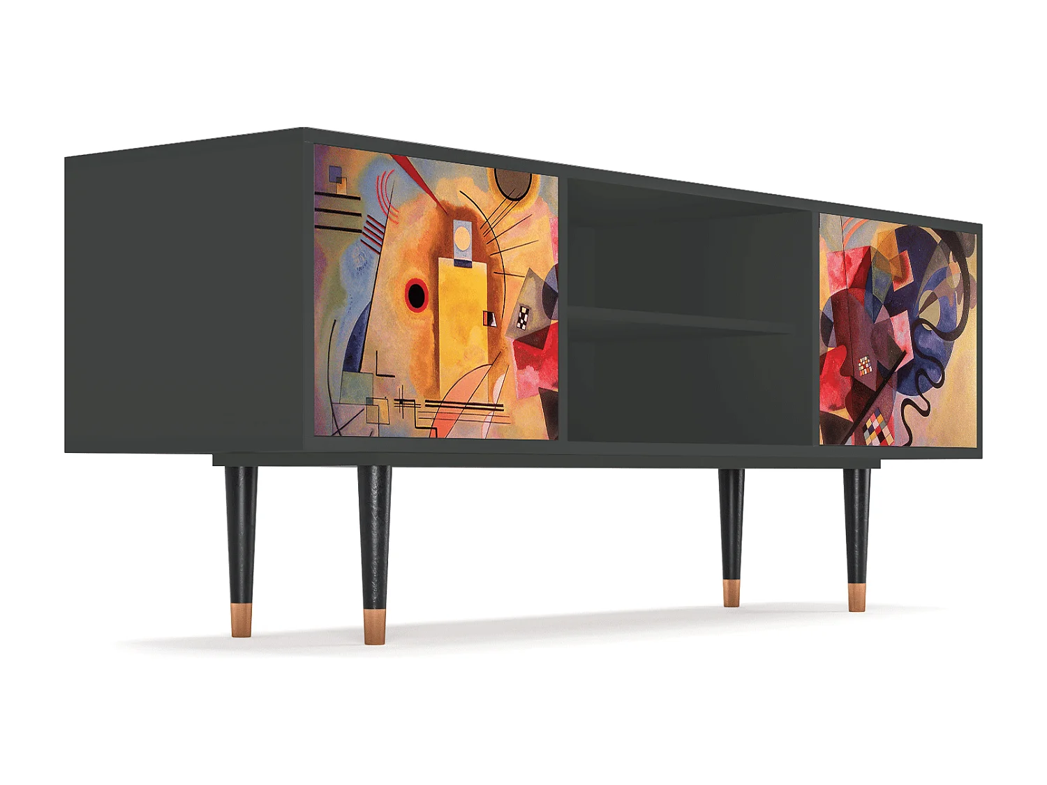 Mueble de TV - 170х69х48 cm - T2 - Modern Art, Antracita