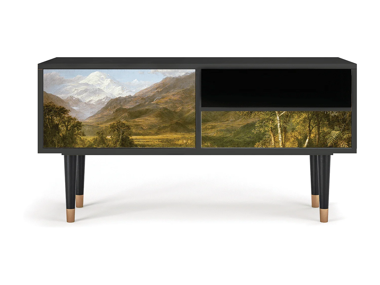 Mobile TV - 115х59х48 cm - T3 - The Heart of the Andes , Antracite