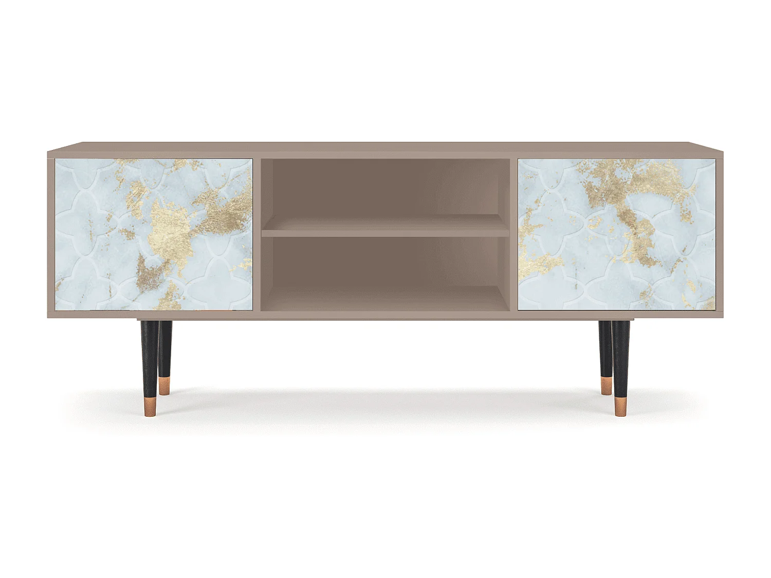 Szafka RTV - 170х69х48 cm - T2 - Golden Waves, Latte