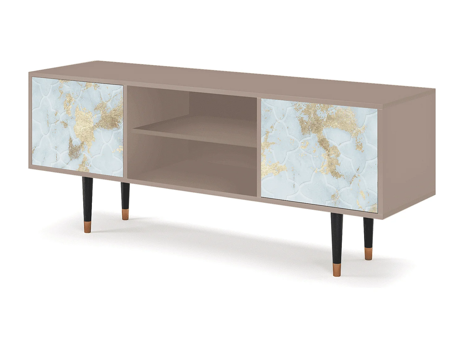 Szafka RTV - 170х69х48 cm - T2 - Golden Waves, Latte