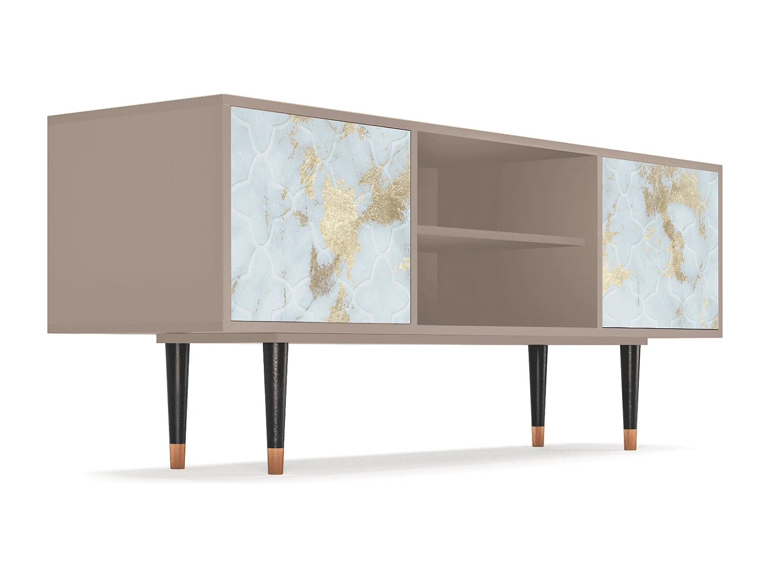 Szafka RTV - 170х69х48 cm - T2 - Golden Waves, Latte