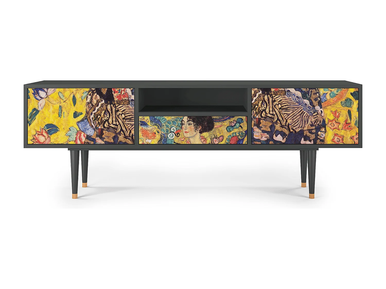 Meuble TV - 170х59х41 cm - T6 - Lady with Fan by Klimt, Anthracite