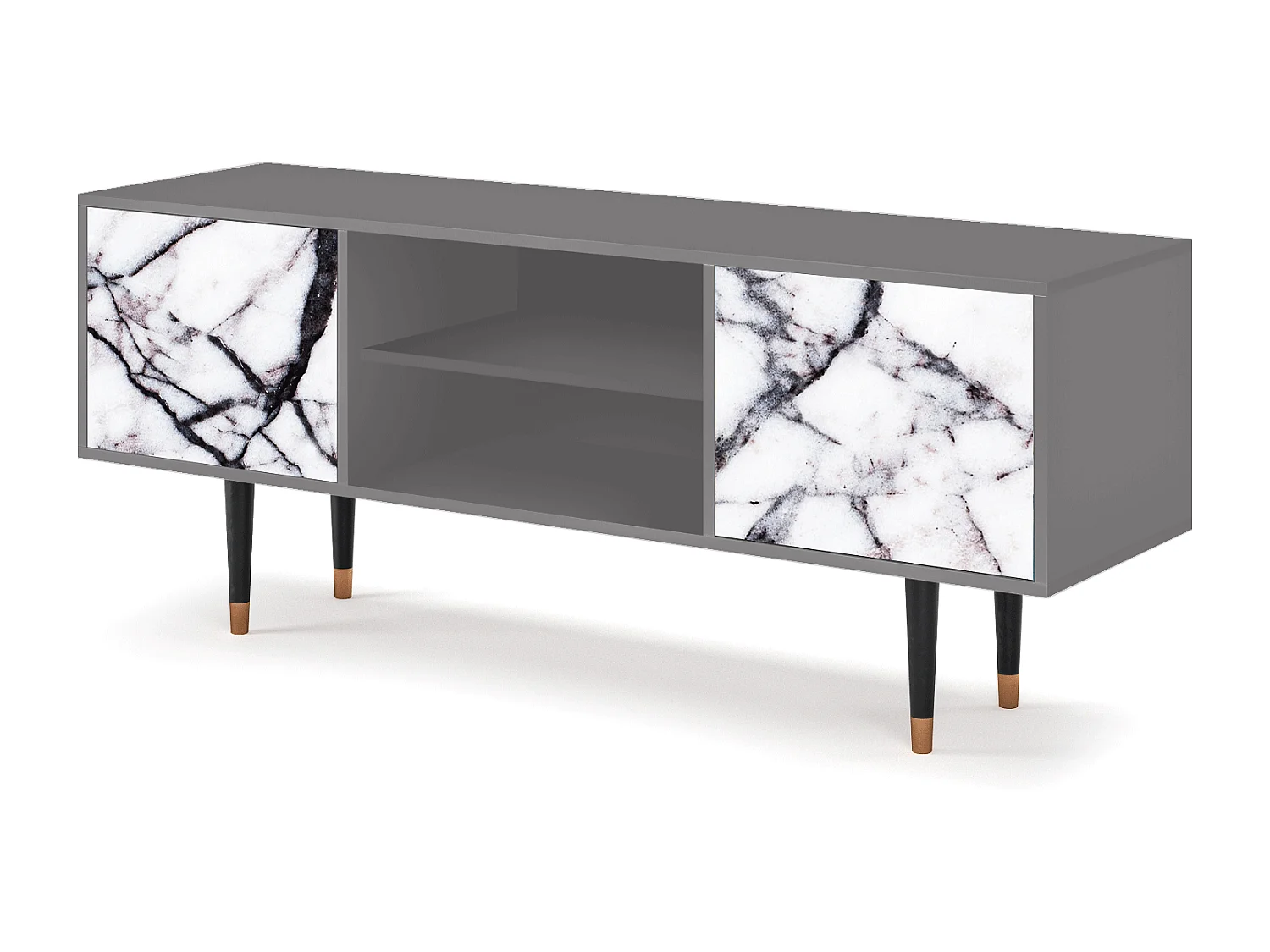 TV-meubel - 170х69х48 cm - T2 - Raven Marble, Grijs