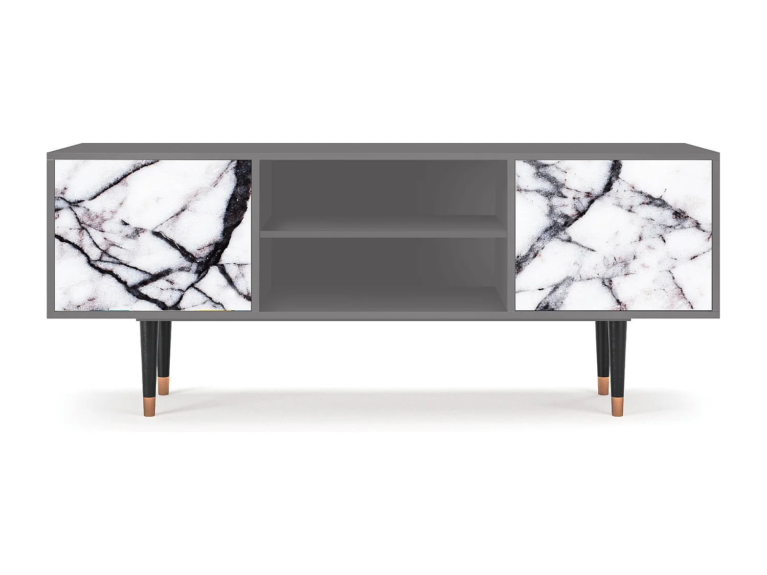 Mobile TV - 170х69х48 cm - T2 - Raven Marble, Grigio