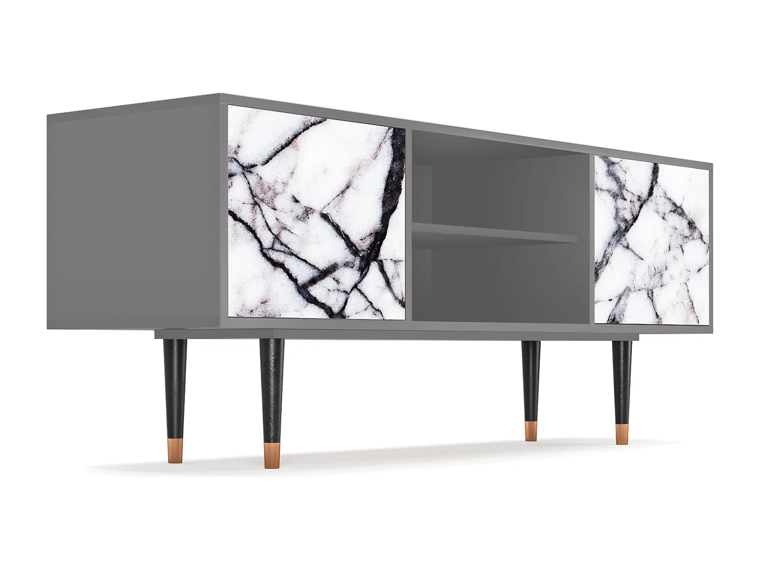 Mobile TV - 170х69х48 cm - T2 - Raven Marble, Grigio