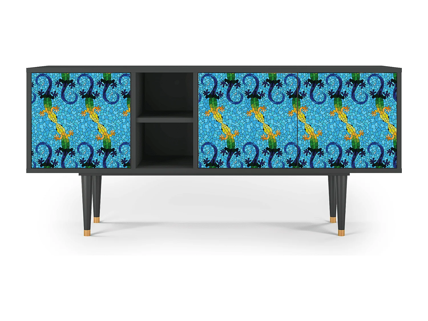 Meuble TV - 150х69х41 cm - T5 - Gaudi's Lizard, Anthracite