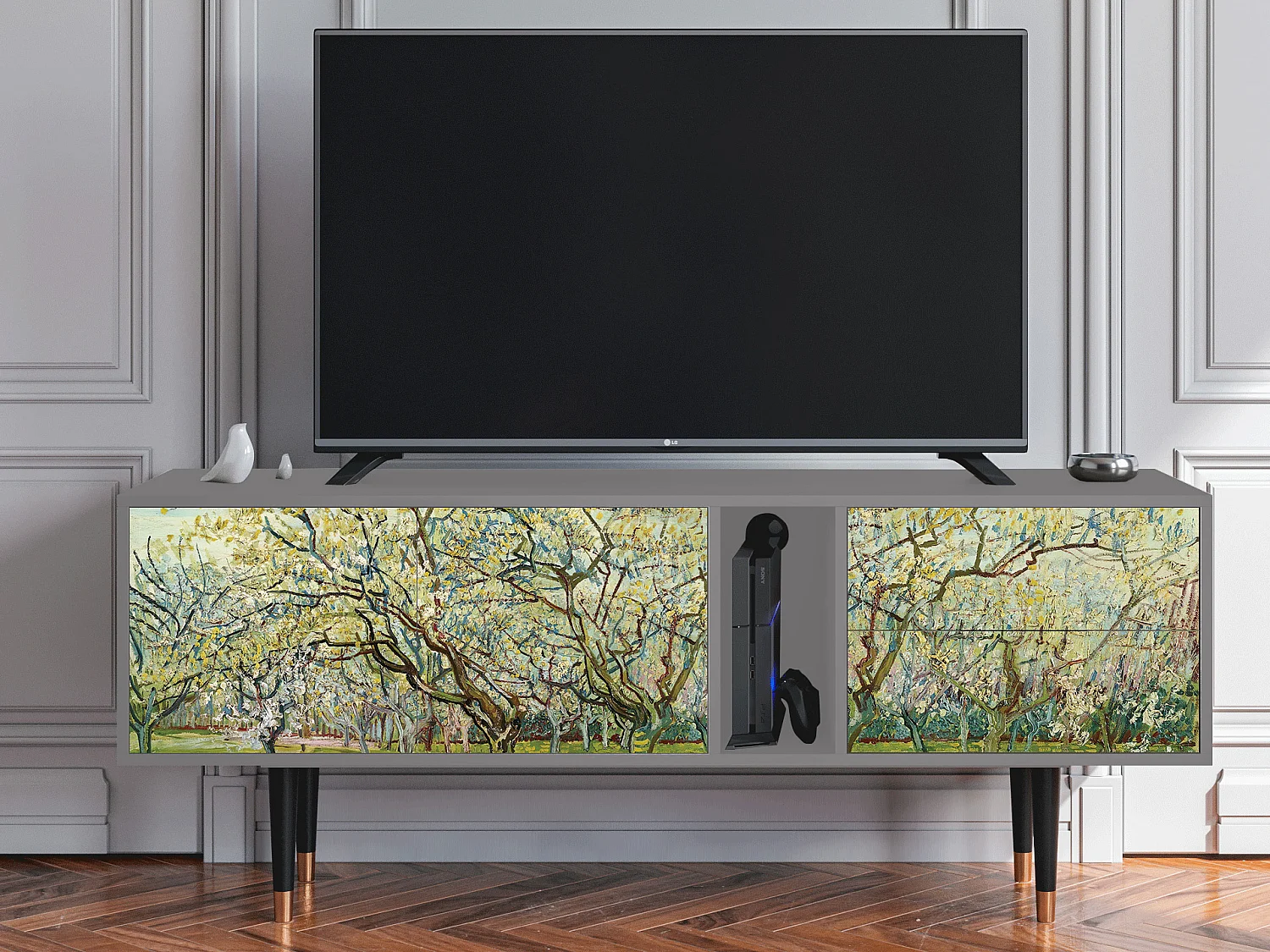 TV-meubel - 170х69х48 cm - T1 - The Wit Orchard, Grijs