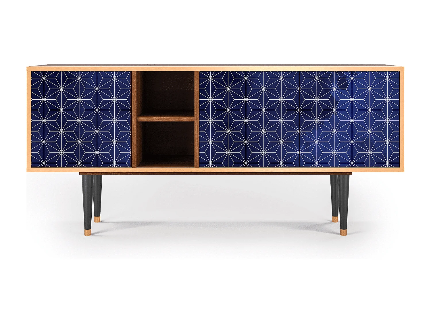 Mueble de TV - 150х69х41 cm - T5 - Milky Way, Nogal