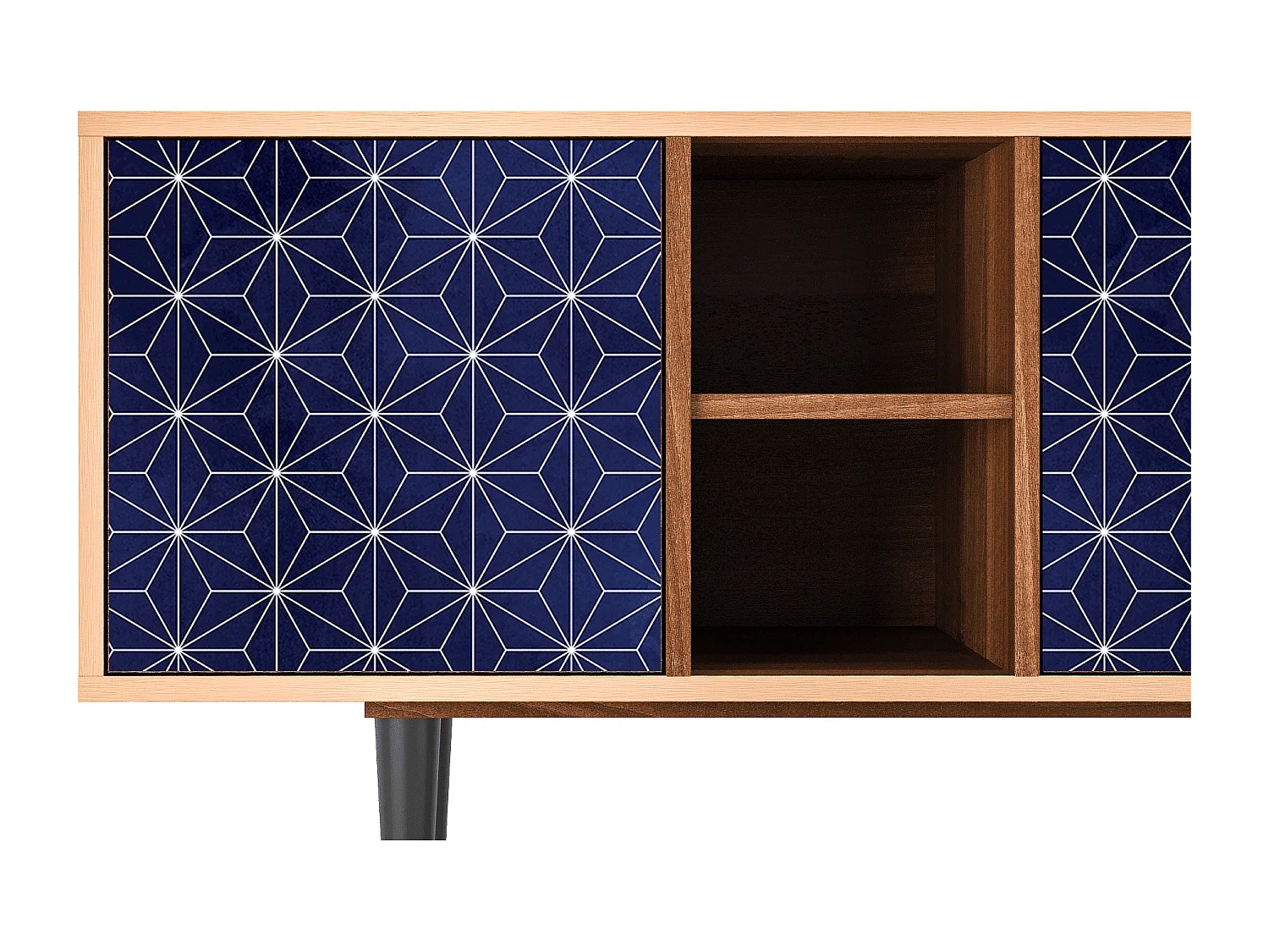 Meuble TV - 150х69х41 cm - T5 - Milky Way, Noyer