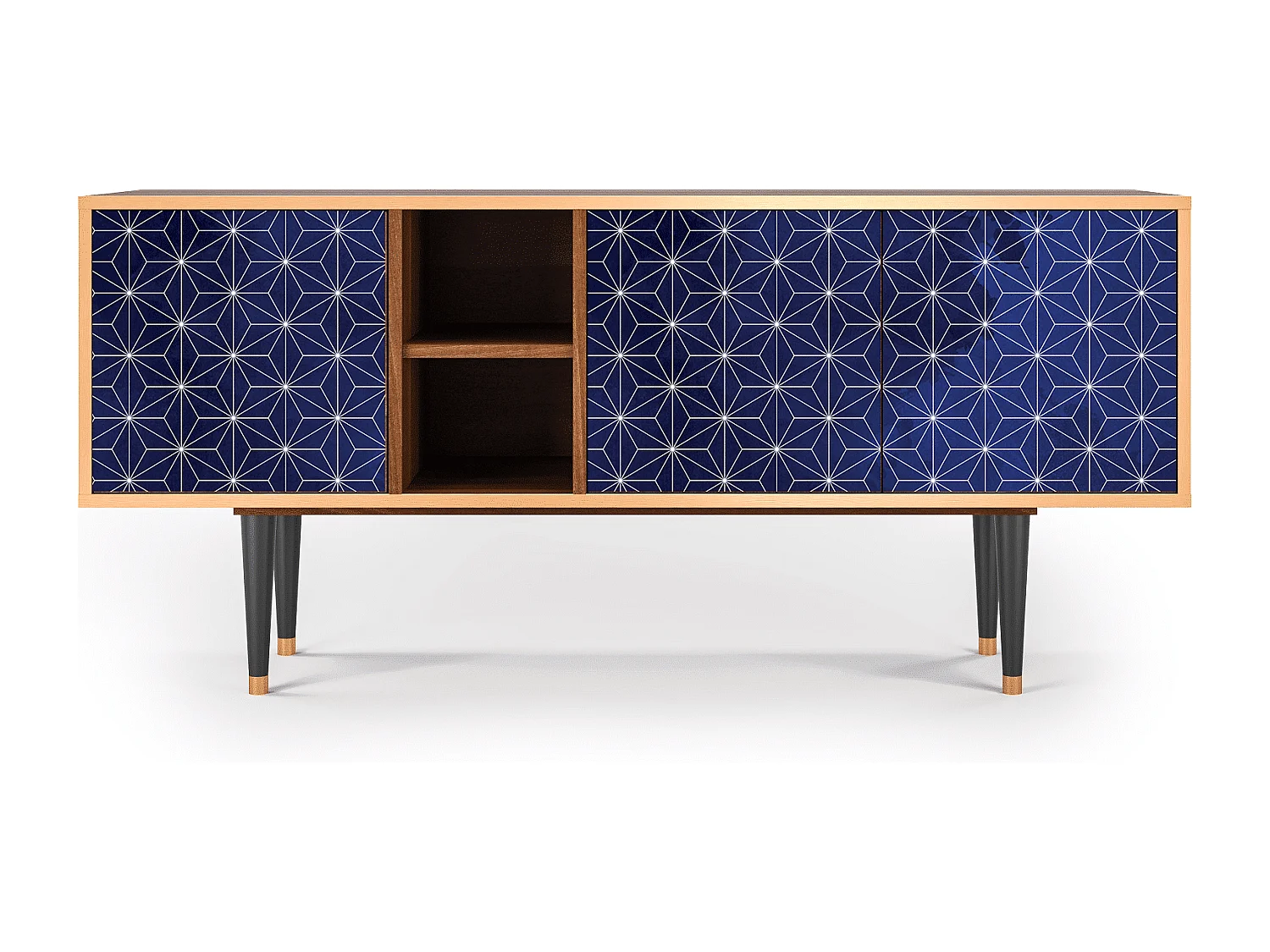 Mueble de TV - 150х69х41 cm - T5 - Milky Way, Nogal