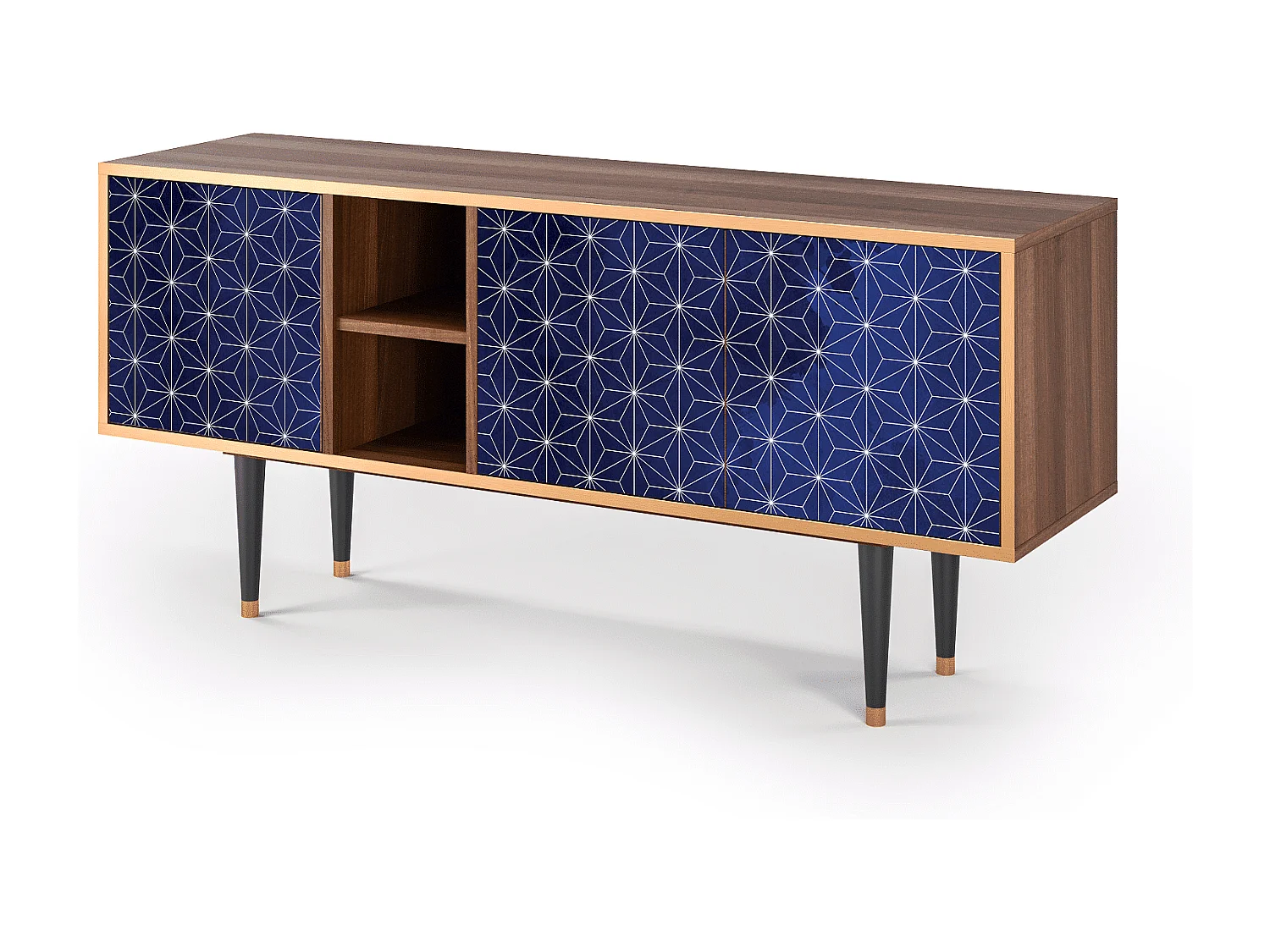 Mueble de TV - 150х69х41 cm - T5 - Milky Way, Nogal