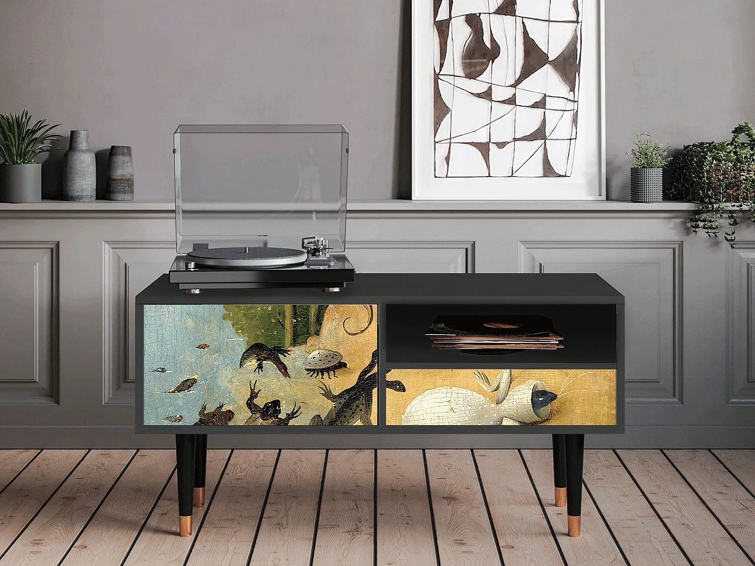 Mueble de TV - 115х59х48 cm - T3 - The Garden by Bosch, Antracita