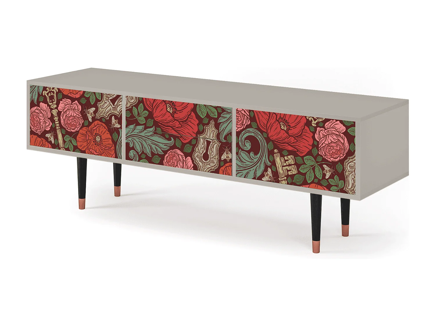 TV-Möbel - 170х59х48 cm - T4 - Poppy Garden, Sand