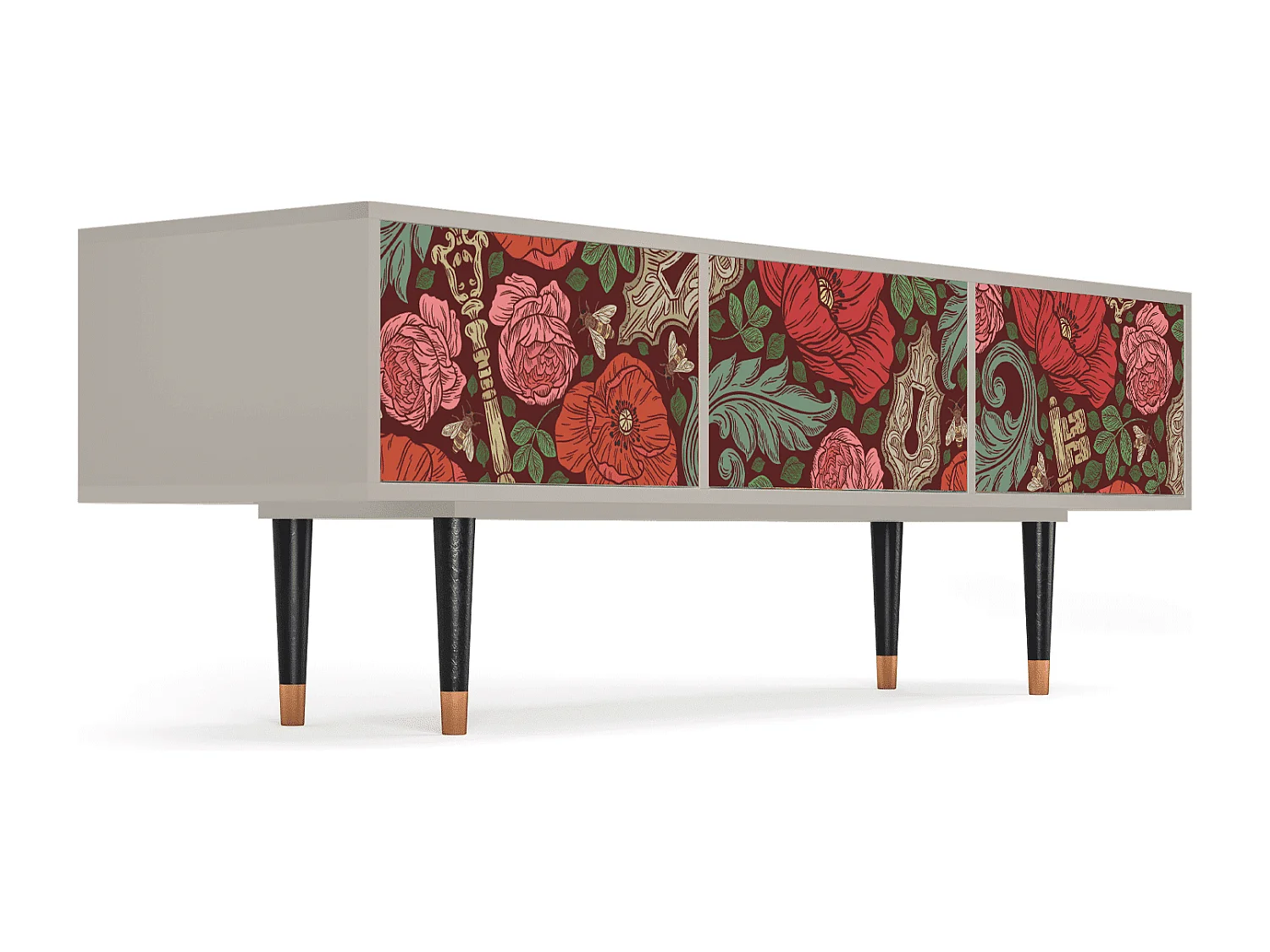 TV-Möbel - 170х59х48 cm - T4 - Poppy Garden, Sand