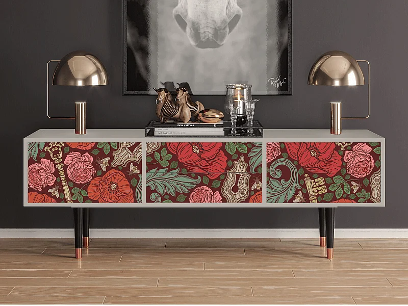 TV-Möbel - 170х59х48 cm - T4 - Poppy Garden, Sand