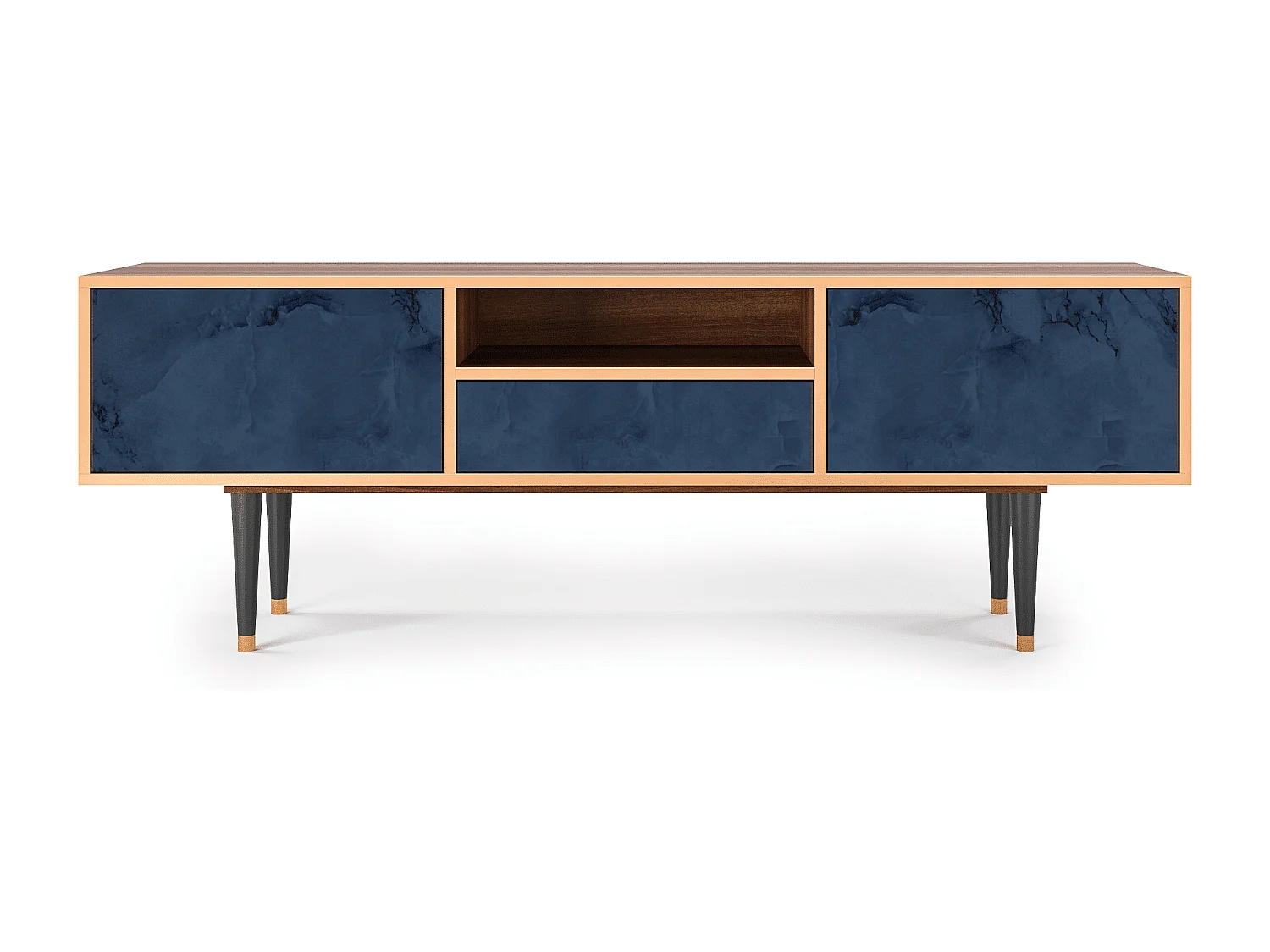 Meuble TV - 170х59х41 cm - T6 - Endless Galaxi, Noyer