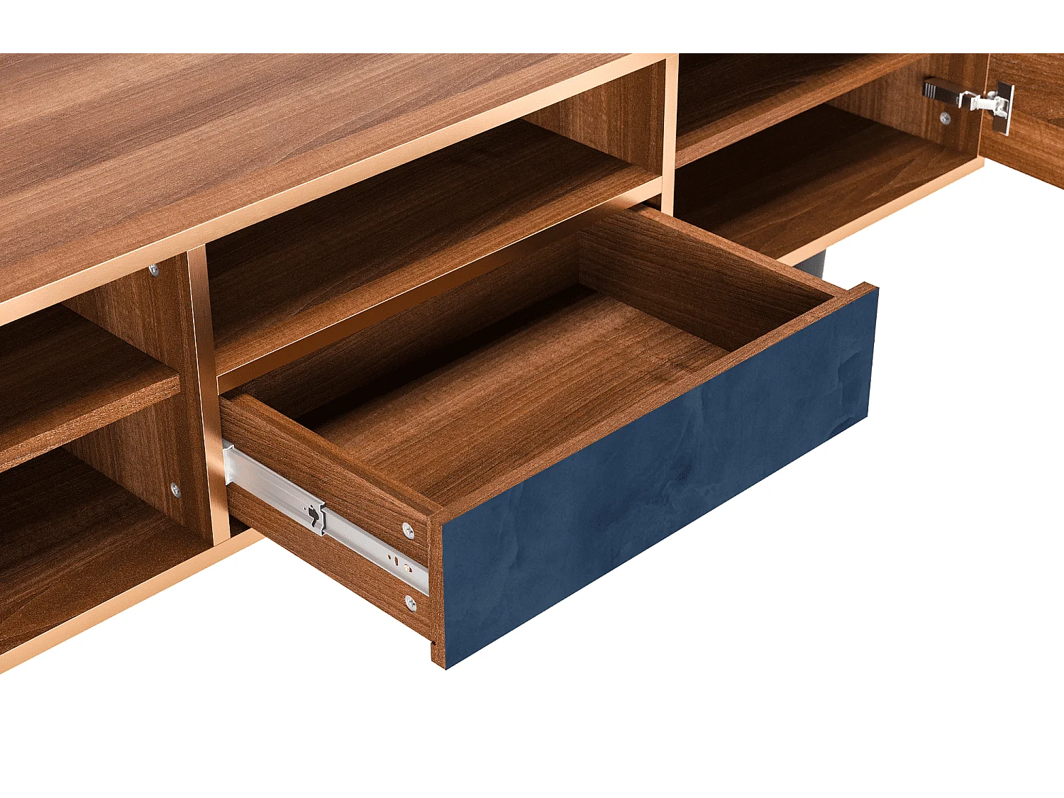 Meuble TV - 170х59х41 cm - T6 - Endless Galaxi, Noyer