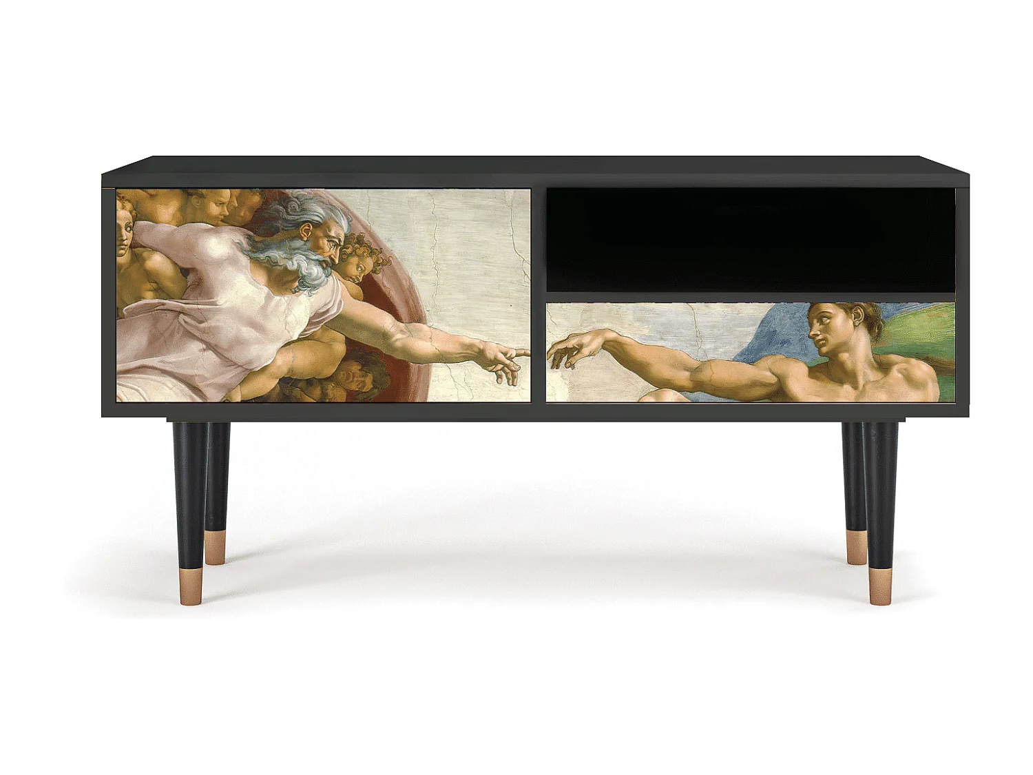 Meuble TV - 115х59х48 cm - T3 - The Creation of Adam, Anthracite