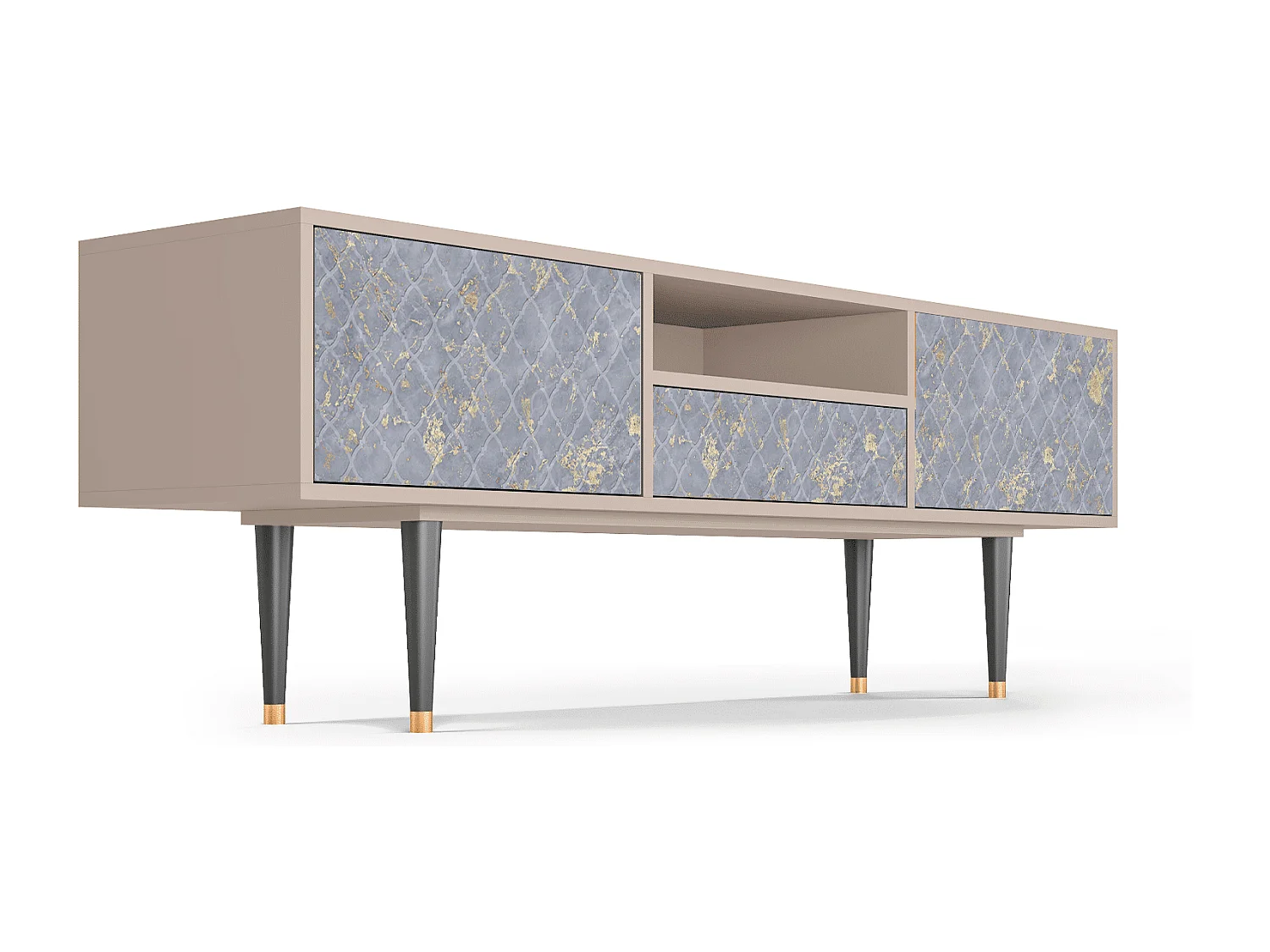 TV-meubel - 170х59х41 cm - T6 - Golden Smoke, Latte