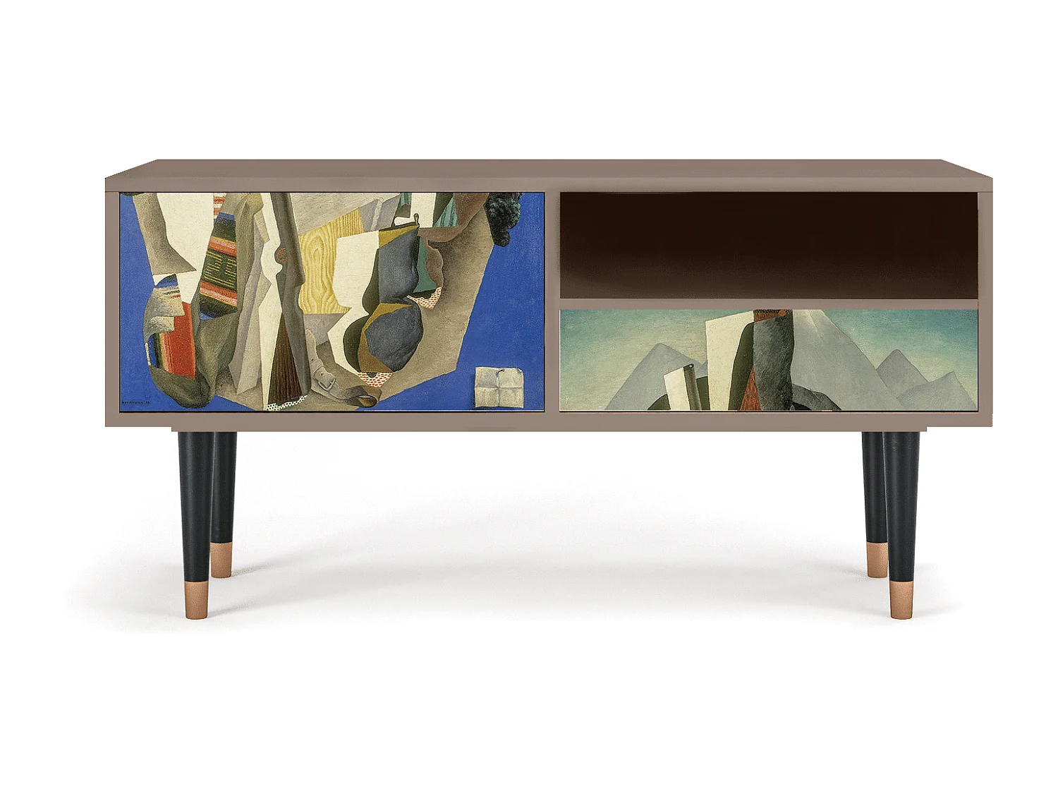 TV-meubel - 115х59х48 cm - T3 - The Cubist Paintings , Latte
