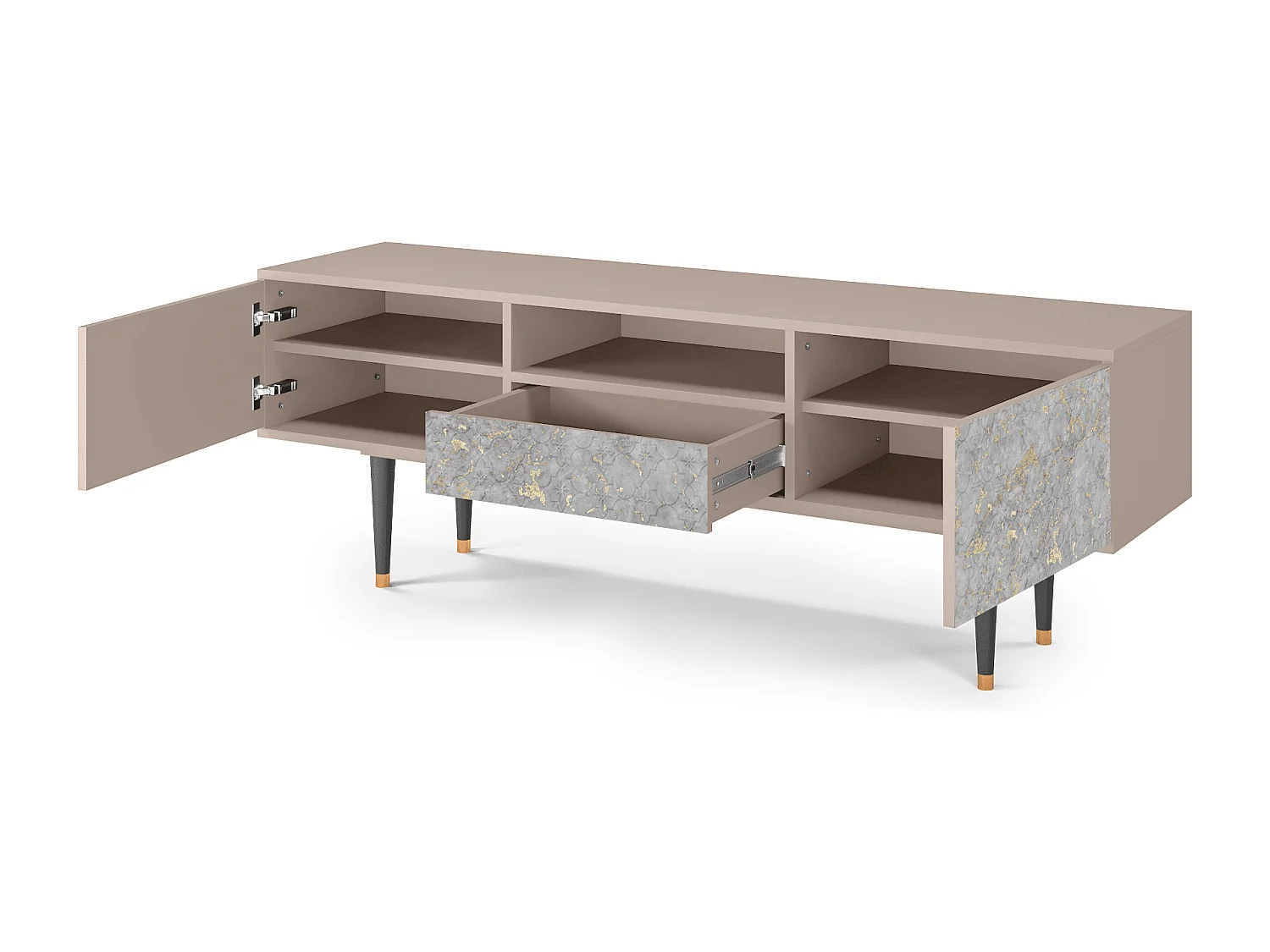 TV-Möbel - 170х59х41 cm - T6 - Mariana Trench, Latte