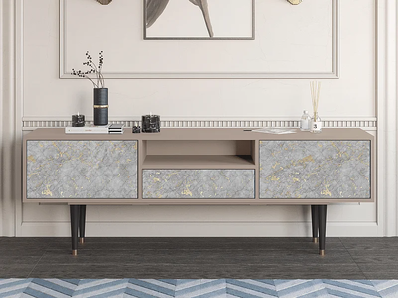 TV-Möbel - 170х59х41 cm - T6 - Mariana Trench, Latte