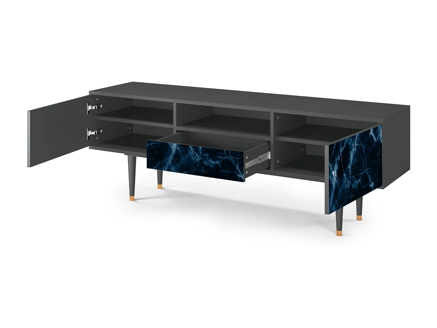 Meuble TV - 170х59х41 cm - T6 - Deep Ocean, Anthracite